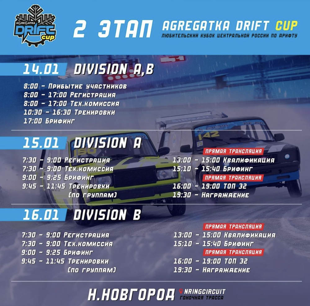 2 ЭТАП AGREGATKA DRIFT CUP: ТАЙМИНГ 
